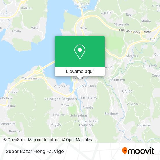 Mapa Super Bazar Hong Fa