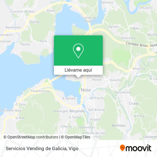 Mapa Servicios Vending de Galicia