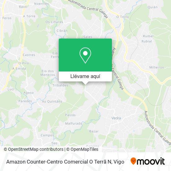 Mapa Amazon Counter-Centro Comercial O Terrã N