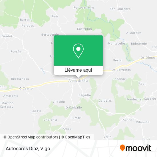 Mapa Autocares Díaz