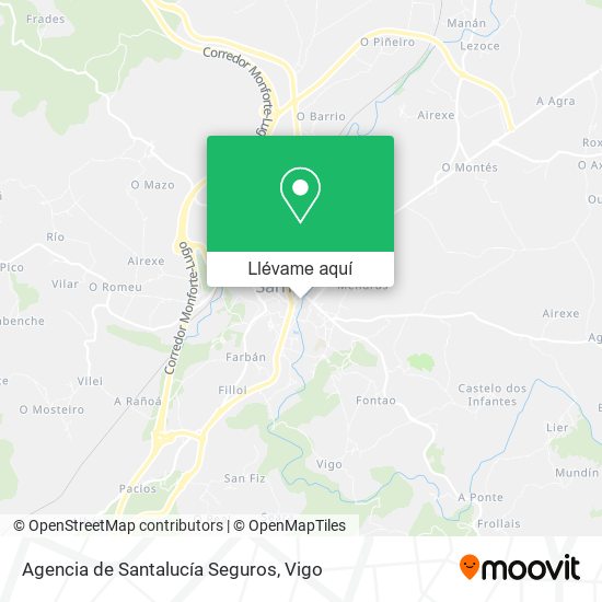 Mapa Agencia de Santalucía Seguros