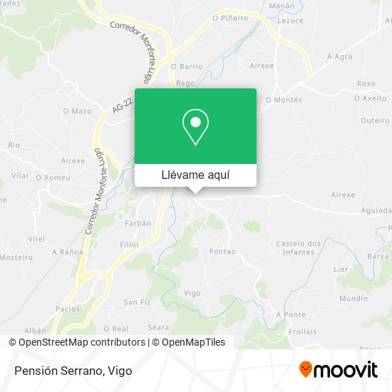 Mapa Pensión Serrano