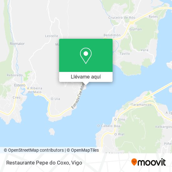 Mapa Restaurante Pepe do Coxo