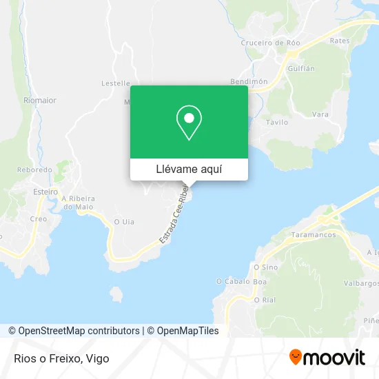Mapa Rios o Freixo