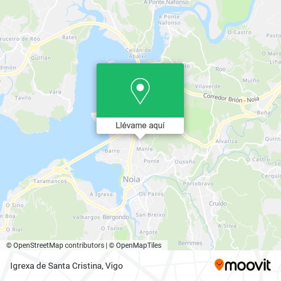 Mapa Igrexa de Santa Cristina