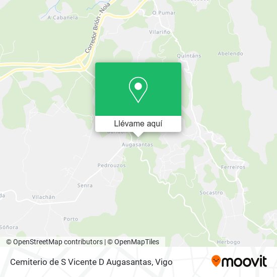 Mapa Cemiterio de S Vicente D Augasantas