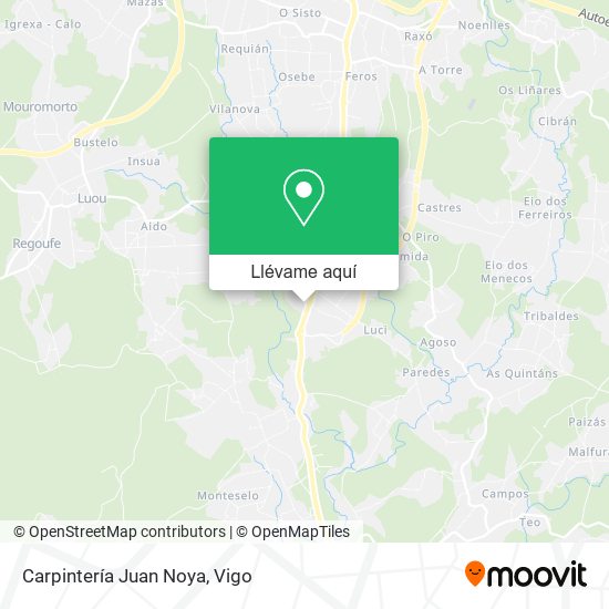 Mapa Carpintería Juan Noya