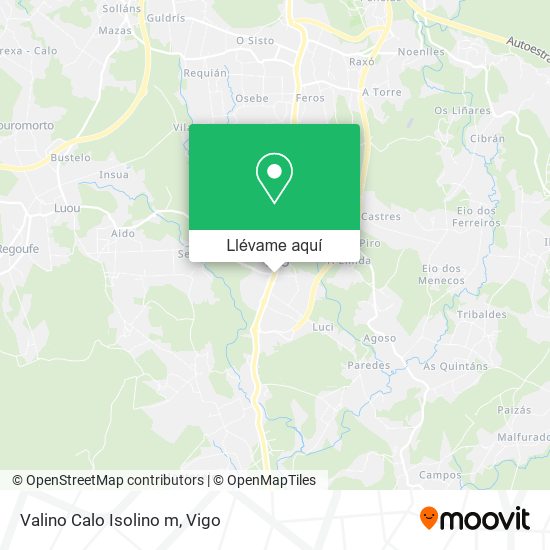 Mapa Valino Calo Isolino m