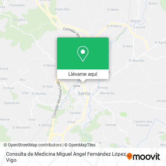 Mapa Consulta de Medicina Miguel Angel Fernández López