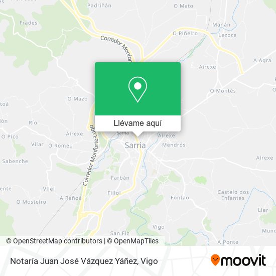 Mapa Notaría Juan José Vázquez Yáñez