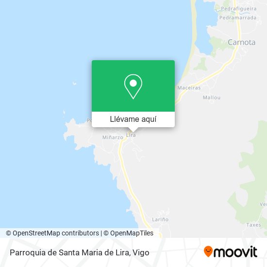 Mapa Parroquia de Santa Maria de Lira