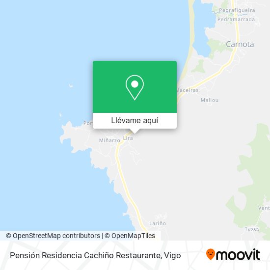 Mapa Pensión Residencia Cachiño Restaurante