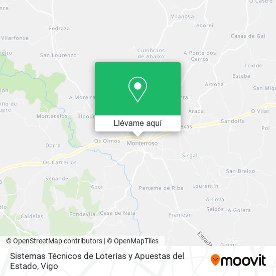 Mapa Sistemas Técnicos de Loterías y Apuestas del Estado
