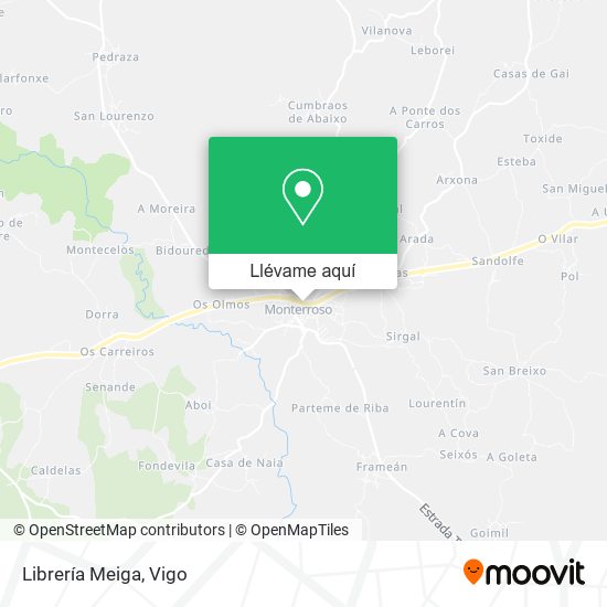 Mapa Librería Meiga