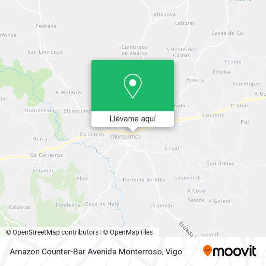 Mapa Amazon Counter-Bar Avenida Monterroso