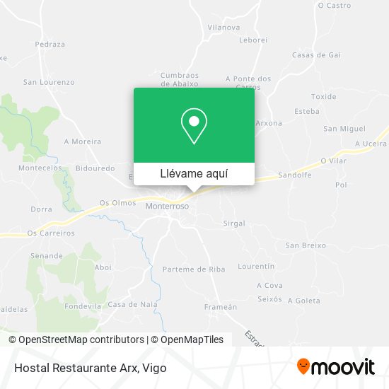 Mapa Hostal Restaurante Arx