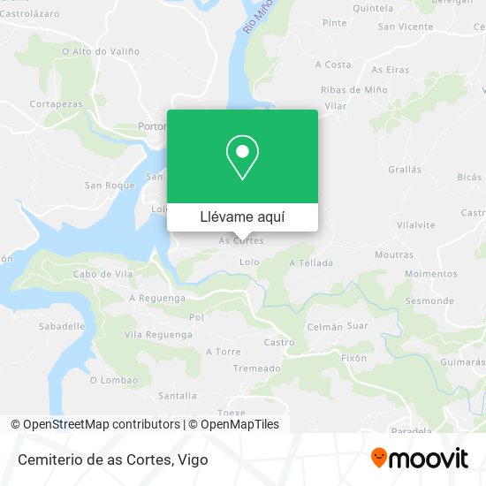 Mapa Cemiterio de as Cortes