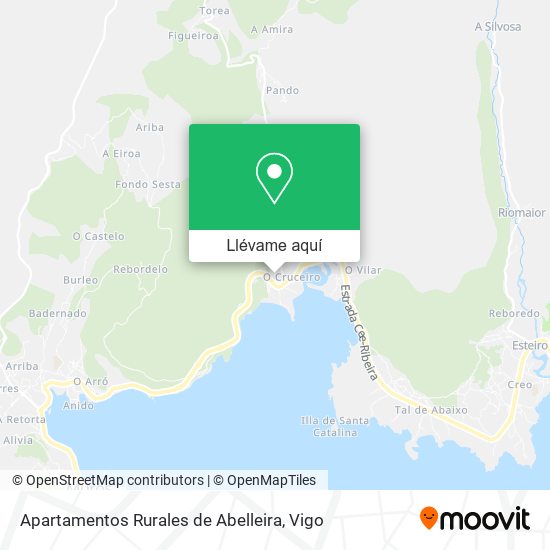 Mapa Apartamentos Rurales de Abelleira
