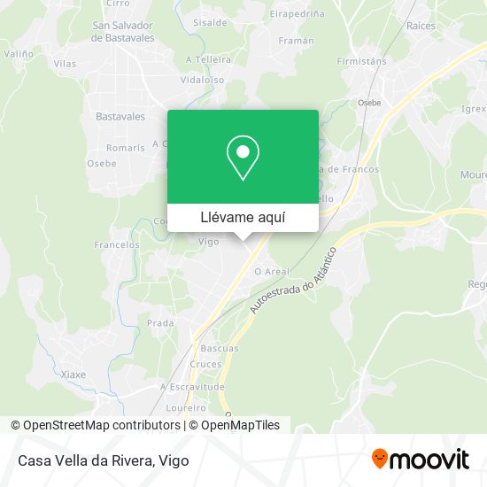 Mapa Casa Vella da Rivera