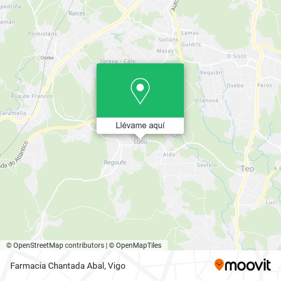 Mapa Farmacia Chantada Abal