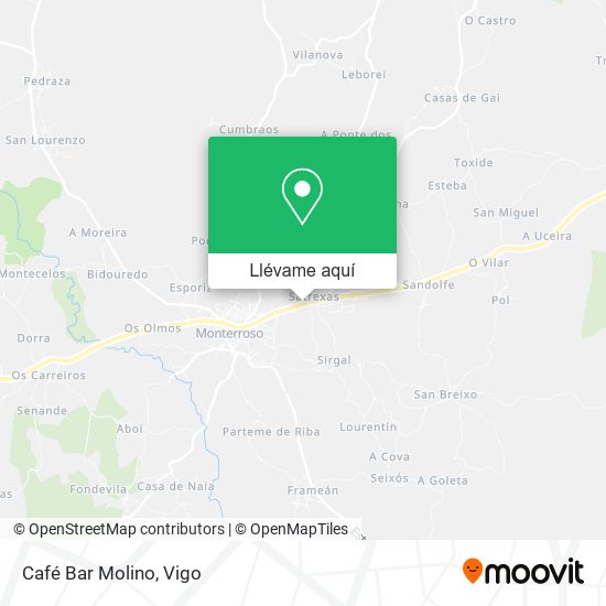 Mapa Café Bar Molino