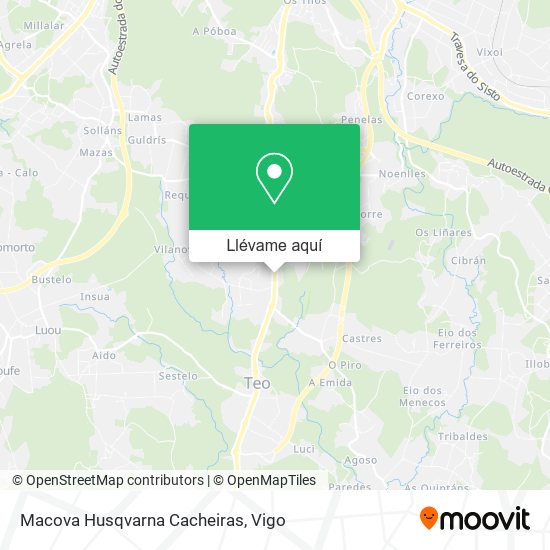 Mapa Macova Husqvarna Cacheiras
