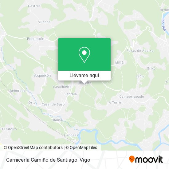 Mapa Carnicería Camiño de Santiago