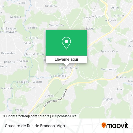 Mapa Cruceiro de Rua de Francos