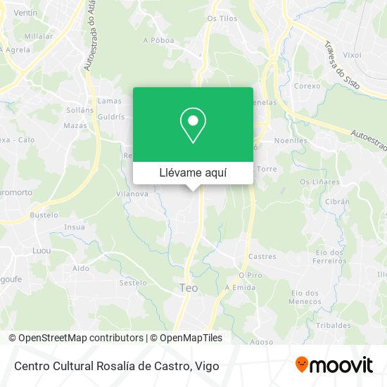 Mapa Centro Cultural Rosalía de Castro