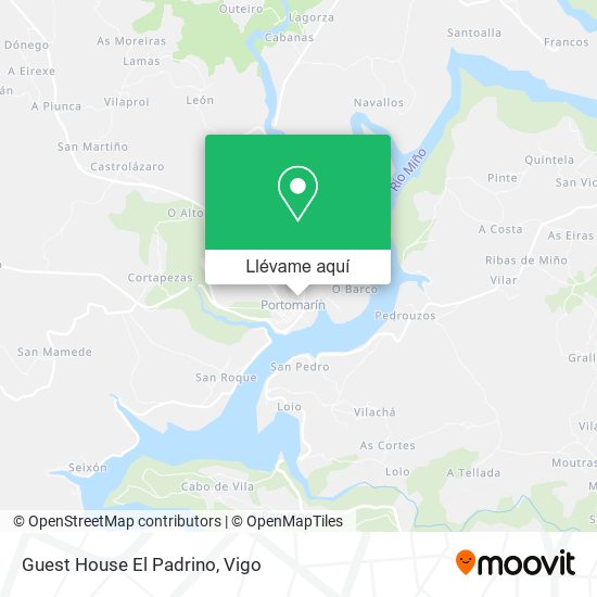Mapa Guest House El Padrino