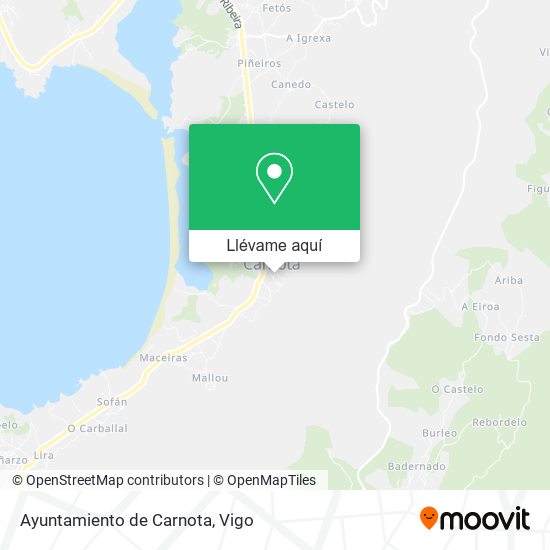 Mapa Ayuntamiento de Carnota