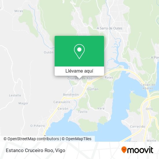 Mapa Estanco Cruceiro Roo