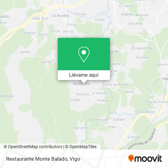 Mapa Restaurante Monte Balado