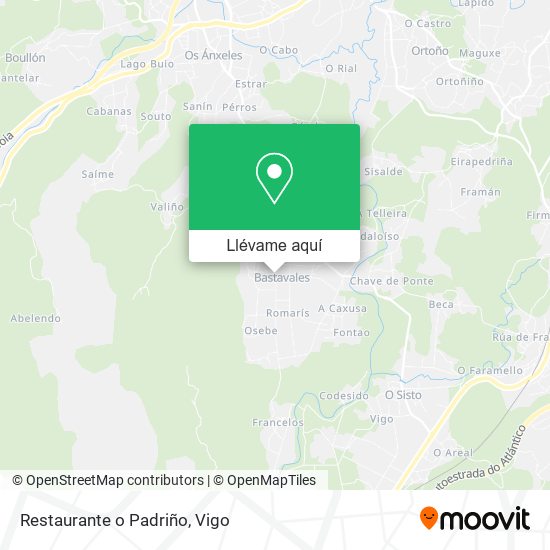 Mapa Restaurante o Padriño