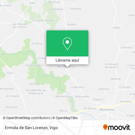 Mapa Ermida de San Lorenzo
