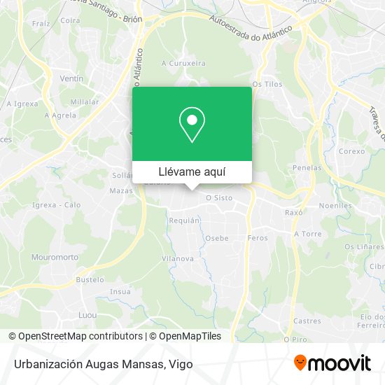 Mapa Urbanización Augas Mansas