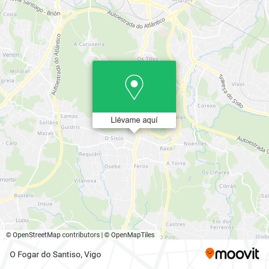 Mapa O Fogar do Santiso