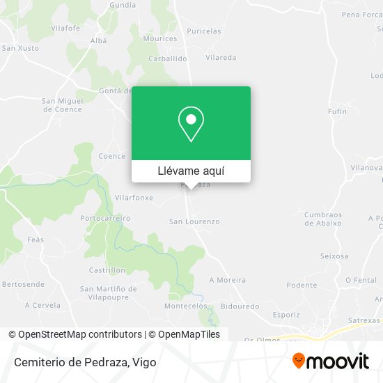 Mapa Cemiterio de Pedraza