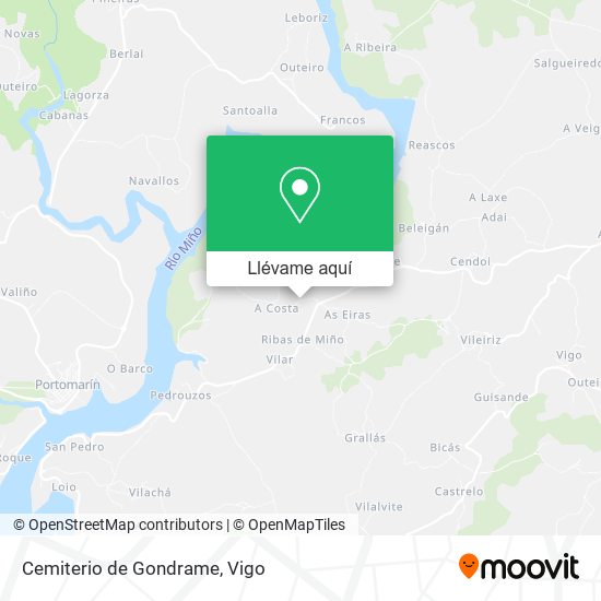 Mapa Cemiterio de Gondrame