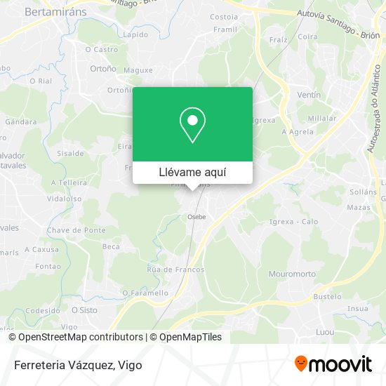 Mapa Ferreteria Vázquez