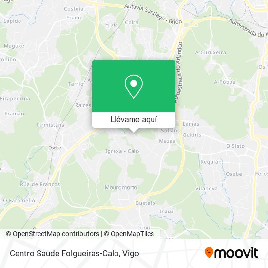 Mapa Centro Saude Folgueiras-Calo