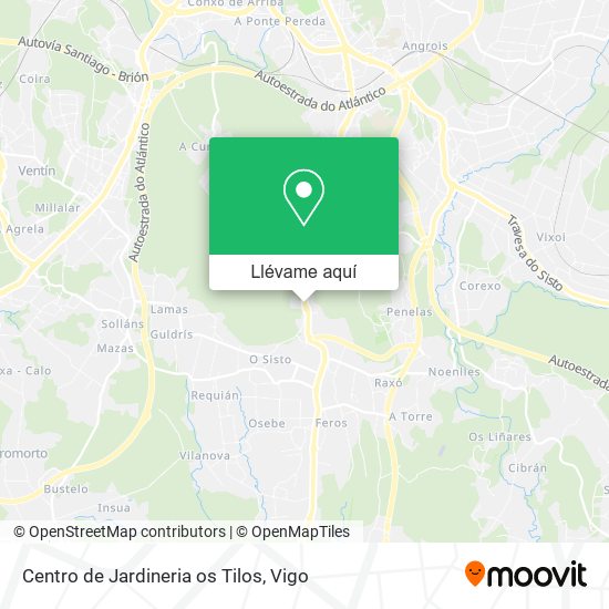 Mapa Centro de Jardineria os Tilos