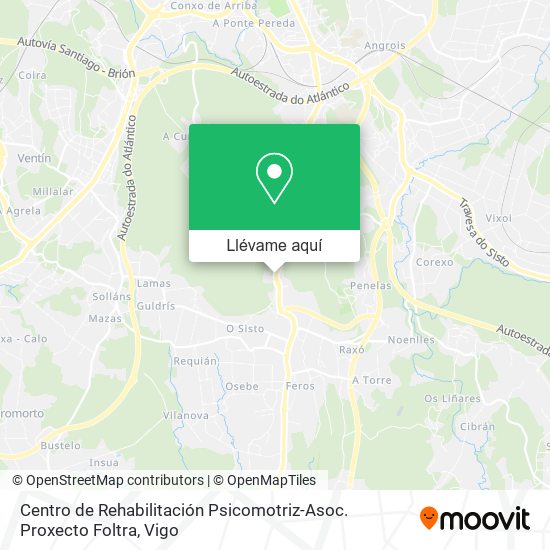 Mapa Centro de Rehabilitación Psicomotriz-Asoc. Proxecto Foltra