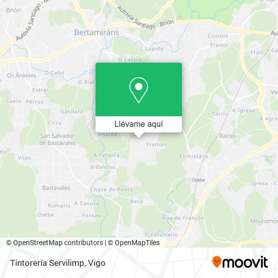 Mapa Tintorería Servilimp