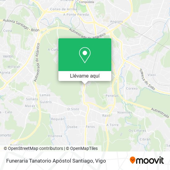 Mapa Funeraria Tanatorio Apóstol Santiago