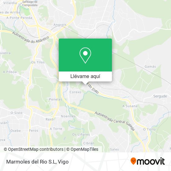 Mapa Marmoles del Rio S.L