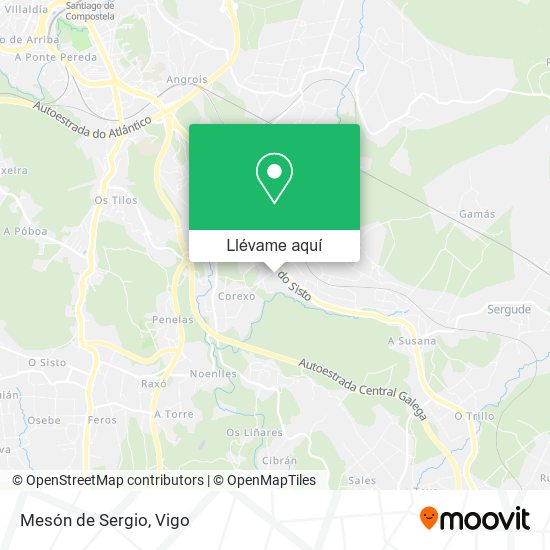 Mapa Mesón de Sergio