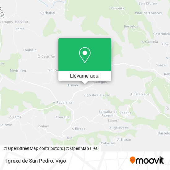 Mapa Igrexa de San Pedro