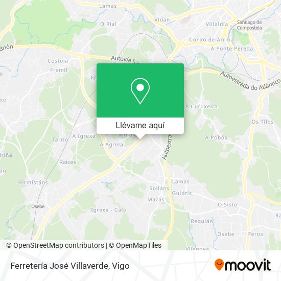 Mapa Ferretería José Villaverde