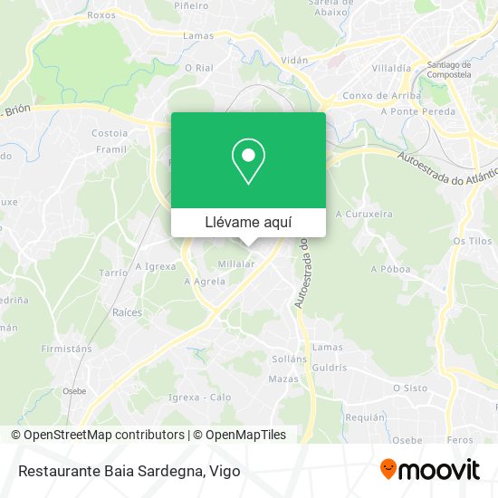 Mapa Restaurante Baia Sardegna